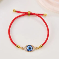 Turkish Evil Eye Bracelets For Women Men Handmade Braided Black Red Rope Lucky Bracelet Fashion Couple Friendship Jewelry Gifts