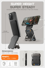SUPCASE Magnetic Tripod Phone Stand Credit Card Holder for iPhone 16/15/14/13/12 Adjustable Phone Stand Compatible with MagSafe