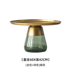 Artistic Glass Coffee Table, Creative Design End Tables for Living Room , Stylish Accent Tea Table with Various Sizes & Colors Living Room Furniture
