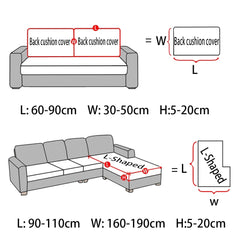 Jacquard Stretch Sofa Cushion Covers Soft Pure Sofa Seat Slipcover for Home Hotel Washable Elastic L-Shaped furniture Protector