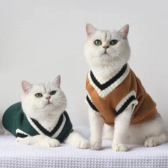 Cat Dog Sweater Pullover Winter Pet Clothes for Small Dogs Cat Vest Puppy Jacket Pet Cat Clothing Kitty Costume Pet Shop Pet Clothing