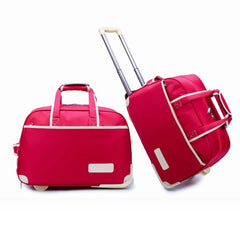 New Men/Women Travel Suitcase With Tie Rod Directional Wheel Thickened Nylon Waterproof Outdoor Sports Bag