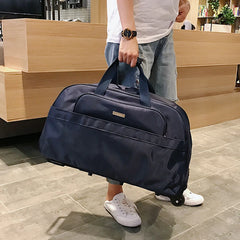 Large Capacity Travel Bag Luggage Carry-On Lightweight Short Trip Bag Handheld Suitcase for Men And Women Oxford Cloth Pure C...