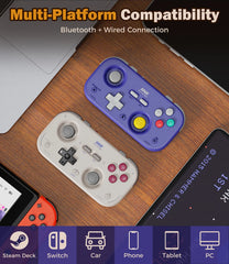 IINE Retro Pocket Chronos Controller Nintendo Layout, Hall Effect Joysticks, 1000Hz Polling Rate,Portable for Switch/PC/Mobile