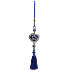 Demon Eye Lucky Charm Car Ornaments Protection Tassel Crystals Feng Shui Car Decor Turkish Blue Eye Retro Glass Pendant Gifts