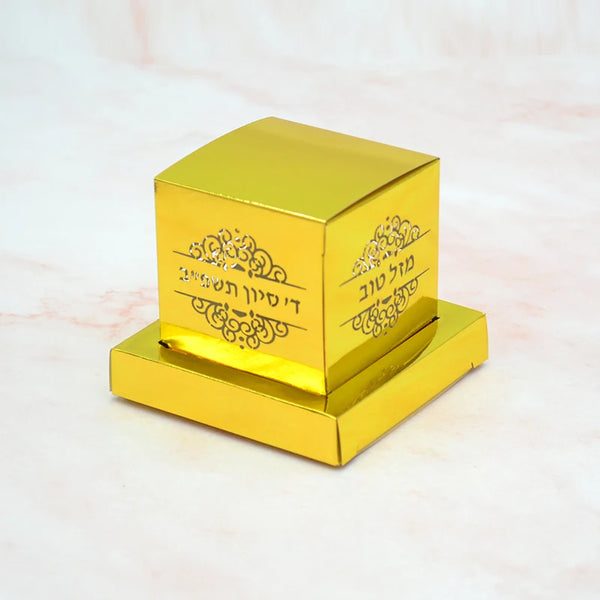 Custom Bar Mitzvah Laser Cut Square Black Phylacteries Jewish Party Souvenir Boxes