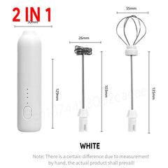 Electric Milk Frother & Egg Beater – USB-C 3-Speed Handheld Whisk