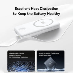 Baseus 27W Magnetic Power Bank 10000mAh 15W Wireless Charging External Battery For iPhone iWatch AirPods Samsung Xiaomi Poco
