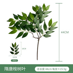 Fake Plant Home Living Room Decor Simulation Green Eucalyptus Leaves Jungle Arrangement Flower Arrangement Accessories