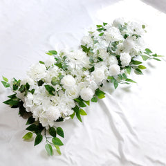 100cm DIY Wedding Flower Wall Decoration Arrangement Supplies Silk Peonies Rose Artificial Floral Row Decor Wed Arch Backdrop Home Decor, Plants & flowers