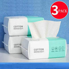100PCS Disposable Face Towels – Soft Pearl Cotton Makeup Remover