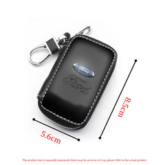 PU Leather Car Key Case for Ford Focus & Fiesta Models