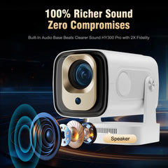 Magcubic HY310 1080P 330ANSI Android11 Mini Projector Auto Focus 4K Native 5W Speaker Air Mouse Voice Assistant Upgrated HY300
