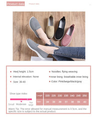Women’s Breathable Knitted Flat Shoes – Spring Summer 2026