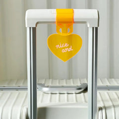 Fluorescent Baggage Tag Portable Anti-lost PVC Suitcase Label Travel Colorful Luggage Tag
