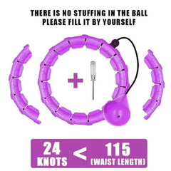 24 Section Sports Circle Portable Adjustable and Detachable Shaping Circle Waist Easy Weight Loss and Fitness Equipment