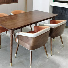 Dining Chairs Armchair Room Quality Modern Minimalist Dining Chair Seat Luxury Wooden Lounge Chairs Стулья Для Кухни Cadeiras Kitchen & Dining Furniture