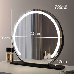 Vanity Makeup Mirror with Lights Detachable 15x Magnification 3 Color Lighting Modes Touch Screen Control 360°Rotation