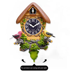 Cuckoo Wall Clock Silent Clocks Creative House Home Ornaments Interior Living Room Wall Decoration Items on The Hour Design