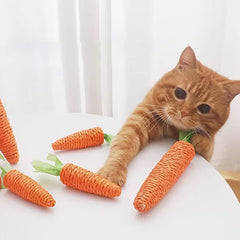 Cat Toys Sound Carrot Cuddle cat stick since fun fun cat teething stick anti-bite cat scratch board pet supplies Pet Shop, Pet Toys