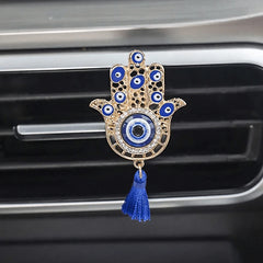 1Pc Evil Eye Car Vent Perfume Holder - Fits All Vents Holds Oils/Fresheners Easy Install Stylish Gift for Car Lovers