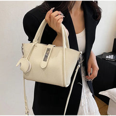 Fashion Leather Tote Bag – Versatile Casual Commuter Bag