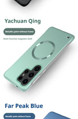 Thin Frameless Ultra Thin Magnetic Phone Case for Samsung Galaxy S25 Ultra S25 S24 S23 S22 Plus PC Hard Protective Cooling Cover