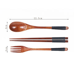 Wooden Spoon Spoon and Fork Environmentally Friendly Tableware Series Natural Oval Spoon Set Suitable for Cooking Chopsticks Bar Kitchen Tools, Cooking Utensils
