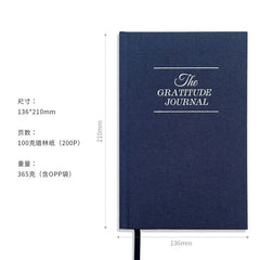 Hardcover & Mindfulness Size Five Minute Gratitude Manifestation Journal Daily Diary for Reflection Notebook The