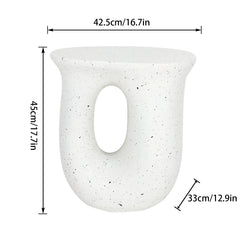U-shaped Geometric Side End Table Coffee Table Stylish Lightweight Nightstand Bedroom Decor Accent Table Living Room Living Room Furniture