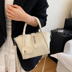 Fashion Leather Tote Bag – Versatile Casual Commuter Bag