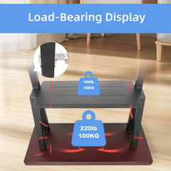 Mobile TV Cart, Height Adjustable TV Stand for 32-75inch TVs with Lockable Wheel,Rolling TV Stand with Wheels Max VESA 600x400mm Living Room Furniture