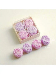 4pcs/Set Hand Made Rose Fragrance, Scented Candles, Hand Made Bouquet Candles,Home Decoration, Suitable For Valentine's Day Gift