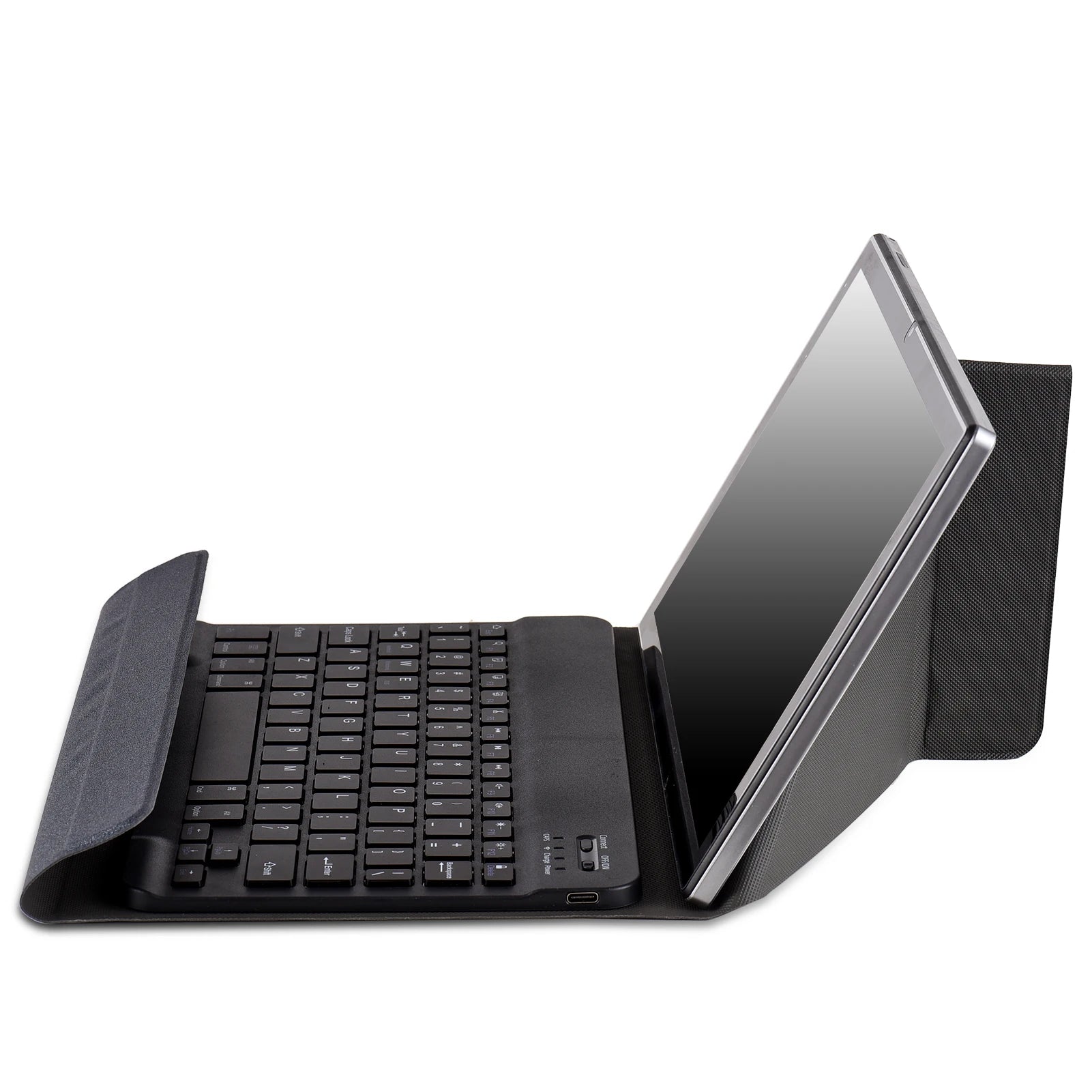 Universal 10.1-inch Tablet Case with BT Keyboard Magnetic Cover Protection Case Tablet Case Foldable and Portable 150mAh Battery