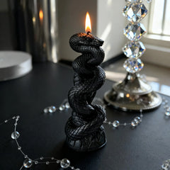 Creative Serpent Candle, Halloween Scented Pillar, Atmospheric Home Decor Свечи И Подсвечники