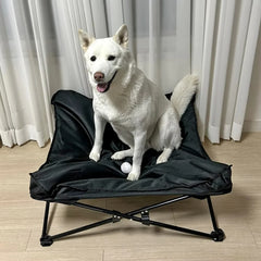 Pet Shop Detachable And Washable Pet Bed, Dog Iron Frame Bed, All-Season Camping Portable Folding Dog Kennel
