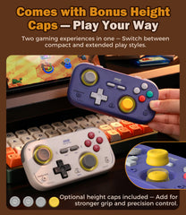 IINE Retro Pocket Chronos Controller Nintendo Layout, Hall Effect Joysticks, 1000Hz Polling Rate,Portable for Switch/PC/Mobile