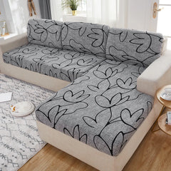 new floral printed stretch sofa seat cushion cover backrest cover protector for couch sofa cover L shape chaselong slipcovers