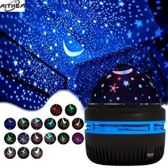 AITHEA Rotate  Multicolor USB Projector Light Night Light for Home Bedroom Party Decor Disco Light Kids Decoration Christmas