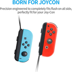 GAMINJA 2Pcs Gamepad Wrist Strap For Switch Joycon Replacement Joy Con Controller Wrist Strap Lanyard Built in Aluminum Alloy