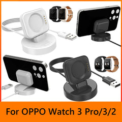 100cm Charger Cord Mobile Phone Holder Cradle Dock Cord Smart Watch Accessories USB Charger Replacement for OPPO Watch 3 Pro/3/2