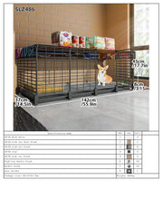 Dog Cage Small Dog Indoor with Separate Toilet Household Corgi Teddy Pomeranian House Kennel Dog Pet Fence Pet Shop