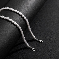 New Fashion Simple Imitation Pearl Choker Necklace Vintage Elegant Beaded Temperament Necklace Wedding Party Jewelry
