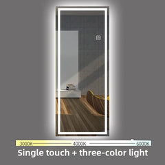 15.5 * 27.5 Inches LED Smart Full-length Mirror  Bedroom Wall Wall Hanging Full-body Simple Frameless Wall Fitting Mirror
