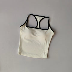 Sports and Fitness Vest with Chest Pad Summer Shockproof Beauty Back Nude Feeling Suit Pilates Training Yoga Top Yoga Clothing