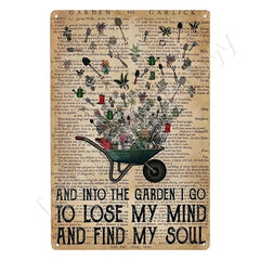 Be Kind to Your Mind Retro Tin Signs Inspirational Quotes Wall Art Sign Muse Vintage Home Room Garden Decor Hippie Girl Poster