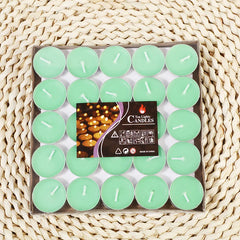 50pcs gift box candlelight small candles create a festive atmosphere. Small candlesticks, smokeless and odorless