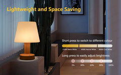 LED Table Lamp Touch Sensor Rechargeable Desktop Night Light Wireless Reading Lamp For Restaurant Hotel Bar Bedroom Decor Light