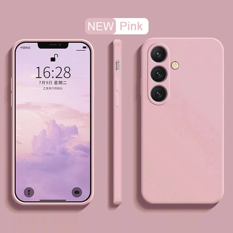 Delicate Liquid Silicone Camera Lens Protector Cases For S23 S24 S25 FE For Samsung Galaxy S23 S24 S25 S26 UItra Plus soft Cover