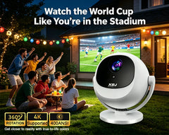 Upgraded Mini Projector, 1280x720P HD , 300 ANSI LED Portable Projector with Bluetooth 6.0, Auto Keystone HDMI USB Home theater